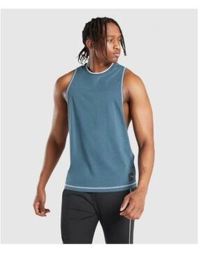 Gymshark Teal Blue mens recess tank! Size xl